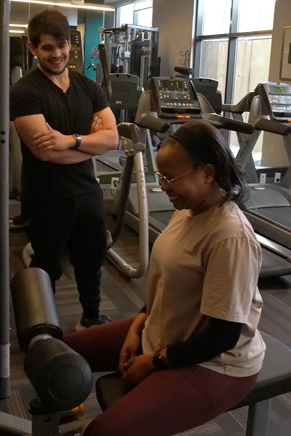 In-home personal training session with a certified Denver personal trainer