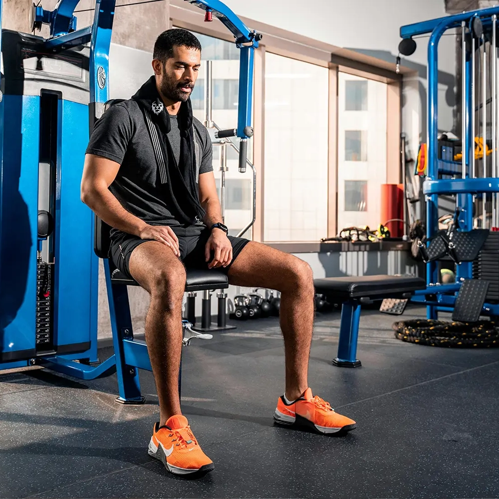 Personal training session in a Wash Park Denver apartment gym